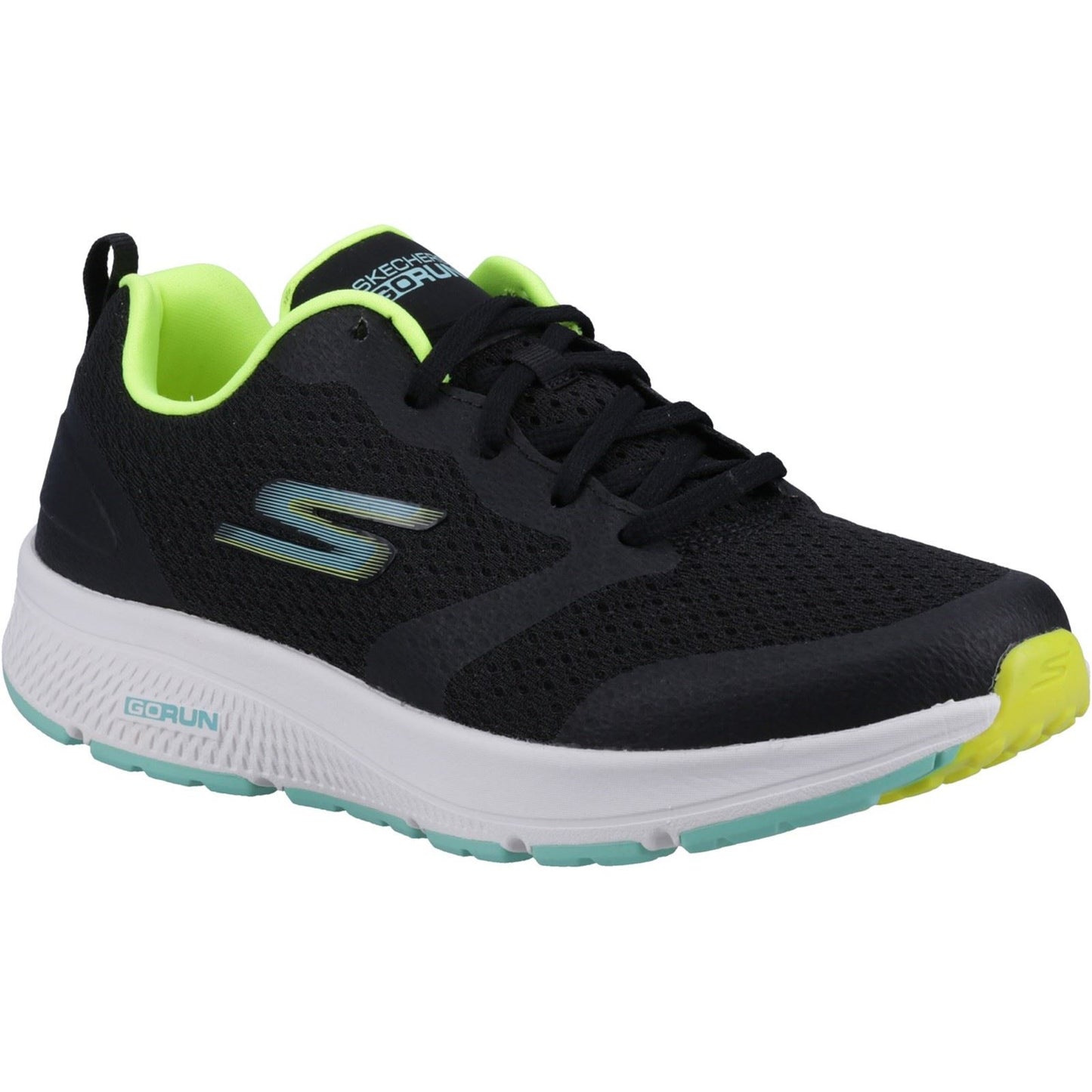 Skechers Women's GO RUN Consistent - Intensify-X Trainer in Black/Lime