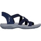 Skechers Women's Reggae Slim Stretch Flex Sandal in Navy