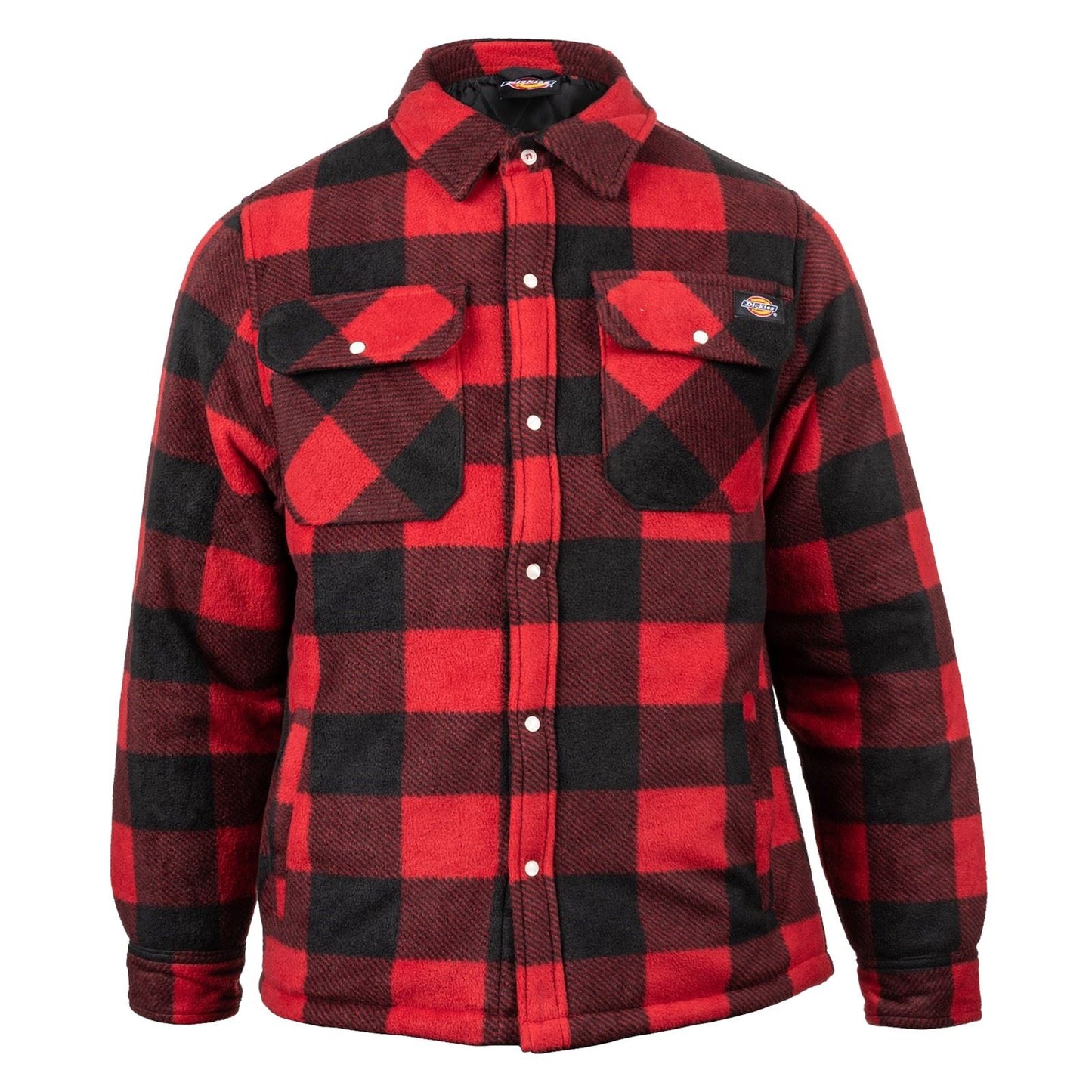 Dickies Portland Polyester Men's Red Casual Shirt