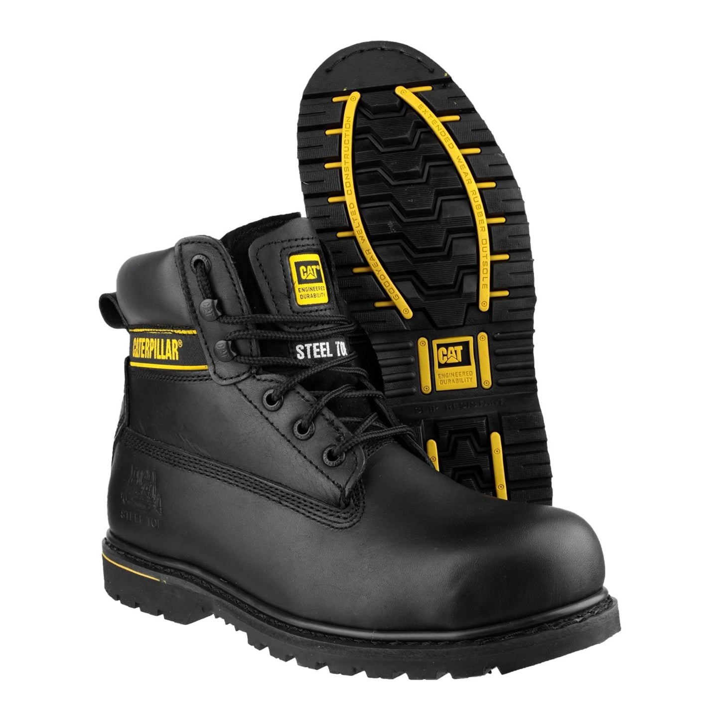 Caterpillar Men's Holton Safety Boot in Black