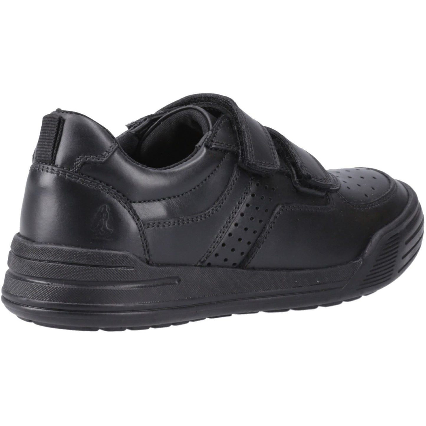 Hush Puppies Sully Leather Junior Black Shoes