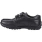 Hush Puppies Maddox Leather Boy's Black Moccasins Shoes