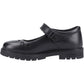 Hush Puppies Sabrina Leather Junior Black Shoes
