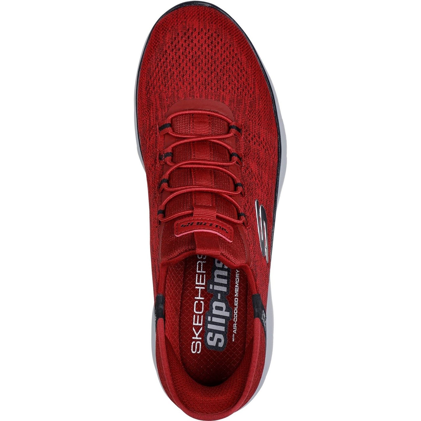 Skechers Men's Summits Key Pace Shoe in Red/Black