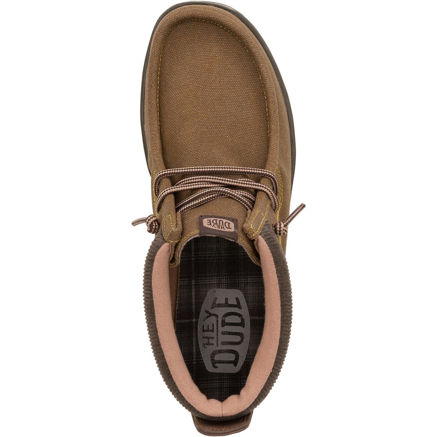 HEYDUDE Men's Wally Mid GripR Boots in Dark Brown