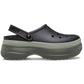 Crocs Classic Stacked Thermoplastic Black Clogs