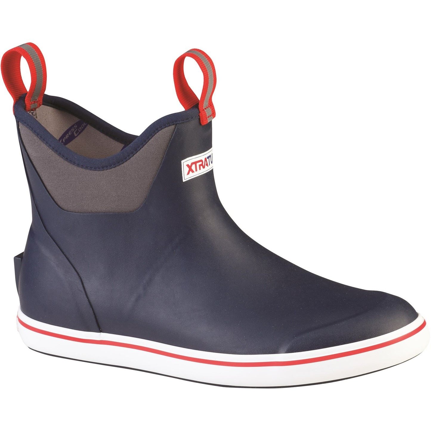 Xtratuf Men's Ankle Deck Boot in Navy/Red