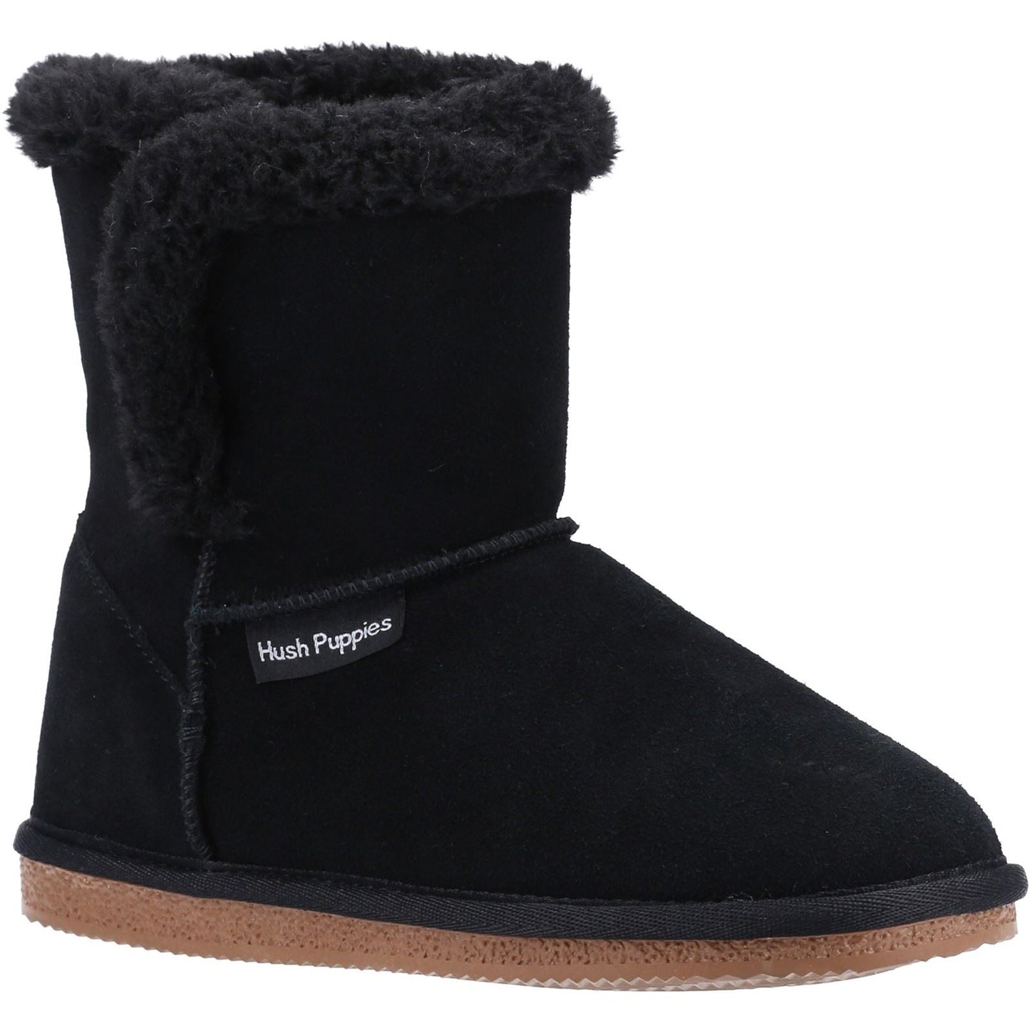 Hush Puppies Women's Ashleigh Slipper Bootie in Black