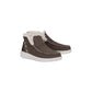 HEYDUDE Women's Denny Wool Faux Shearling Boots in Walnut