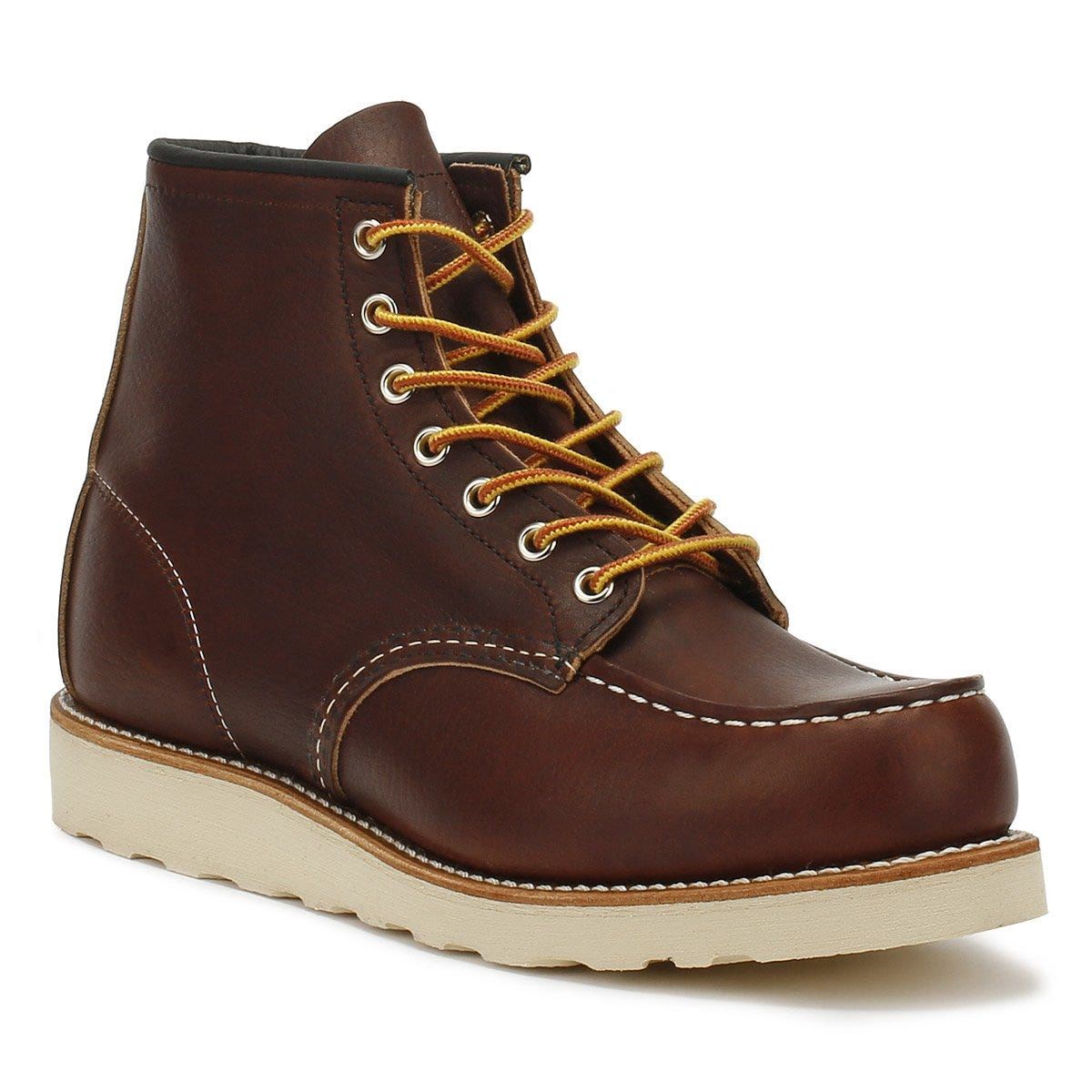 RED WING 8138 MENS HERITAGE WORK 6INCH MOC TOE BRIAR OIL SLICK