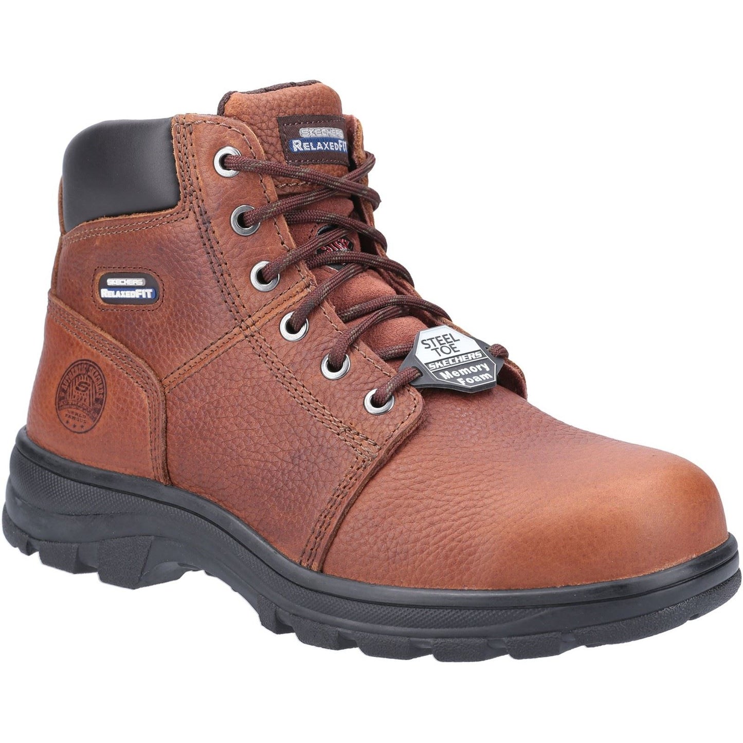 Skechers Workwear Workshire Leather Men's Brown Safety Boots