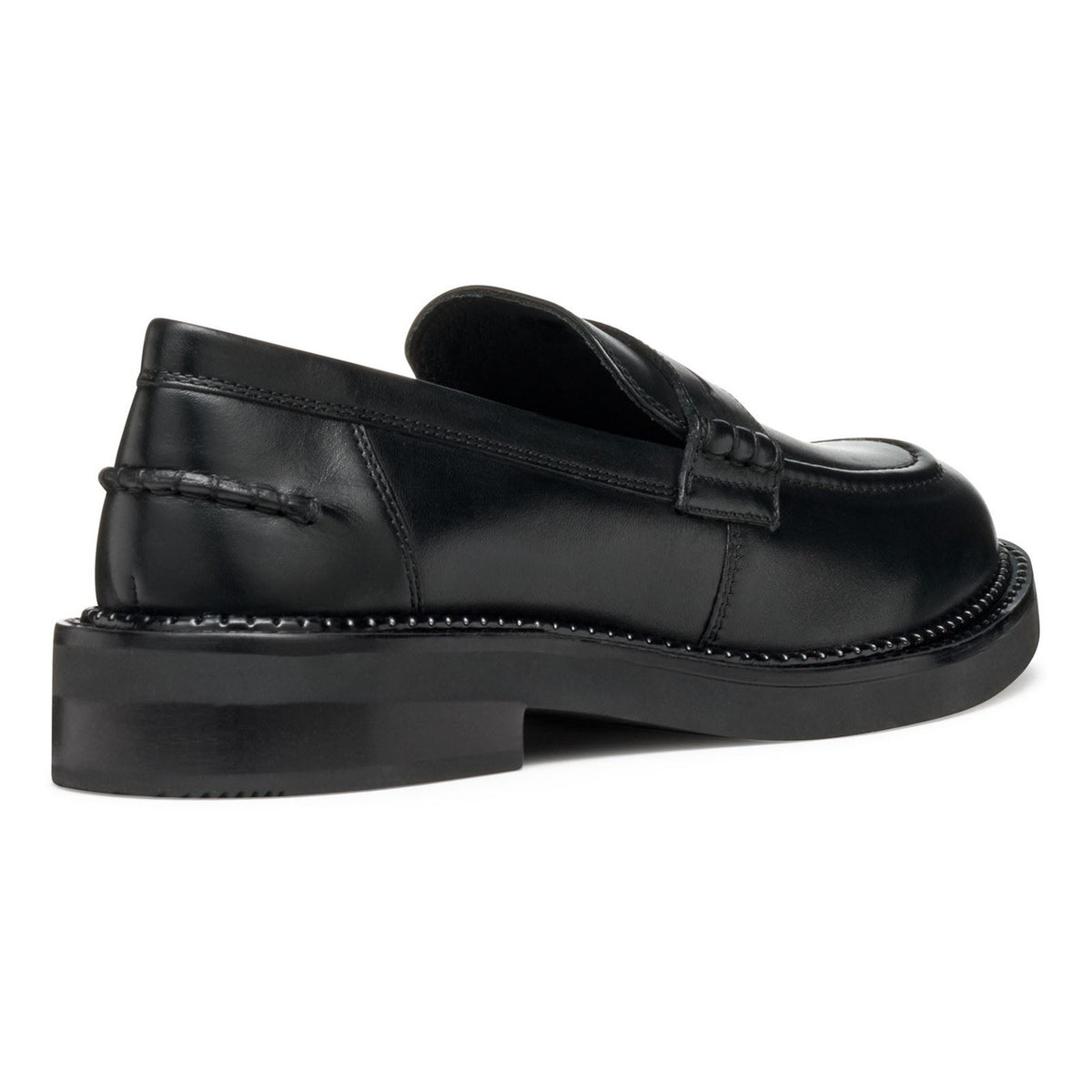 Geox D Serilda E Leather Women's Black Moccasins Shoes