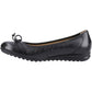 Hush Puppies Lucille Leather Women's Black Flats