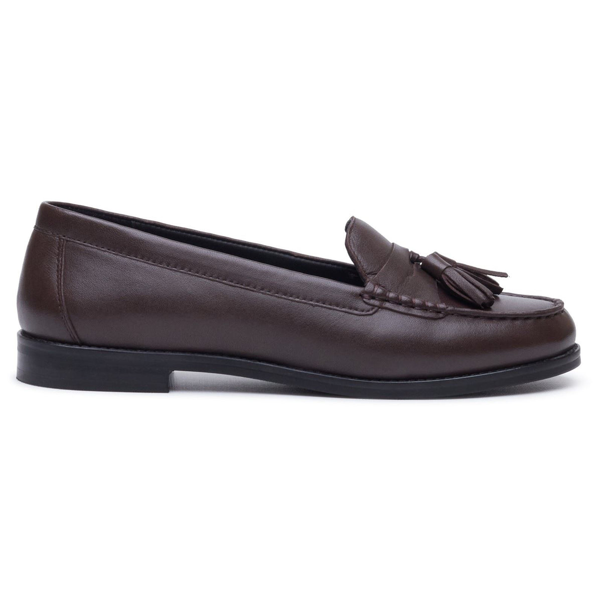 Hush Puppies Connie Leather Women's Chocolate Loafers