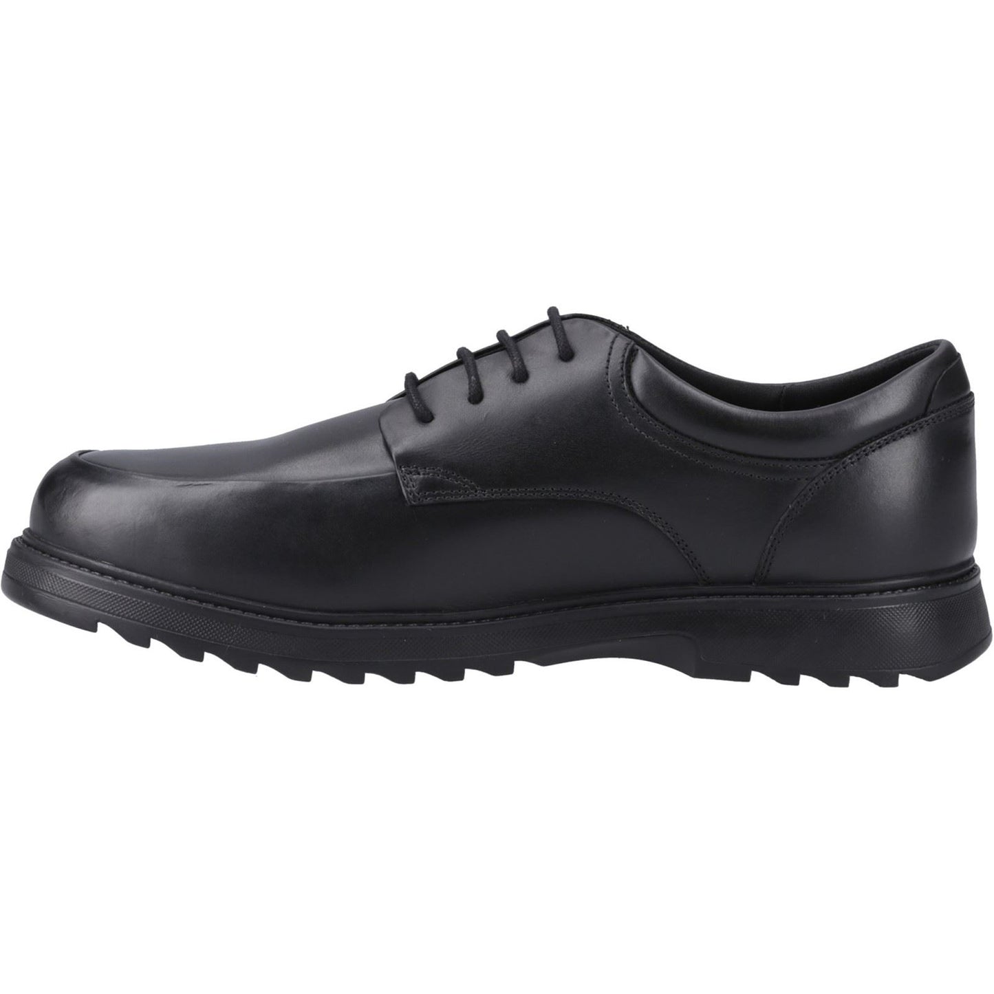 Hush Puppies Romeo Leather Youth Black Shoes