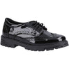 Hush Puppies Maxine Patent Leather Youth Black Brogues