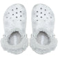 Crocs Classic Fleece Lined Kid Girl's Snow White Casual Shoes - Clogs