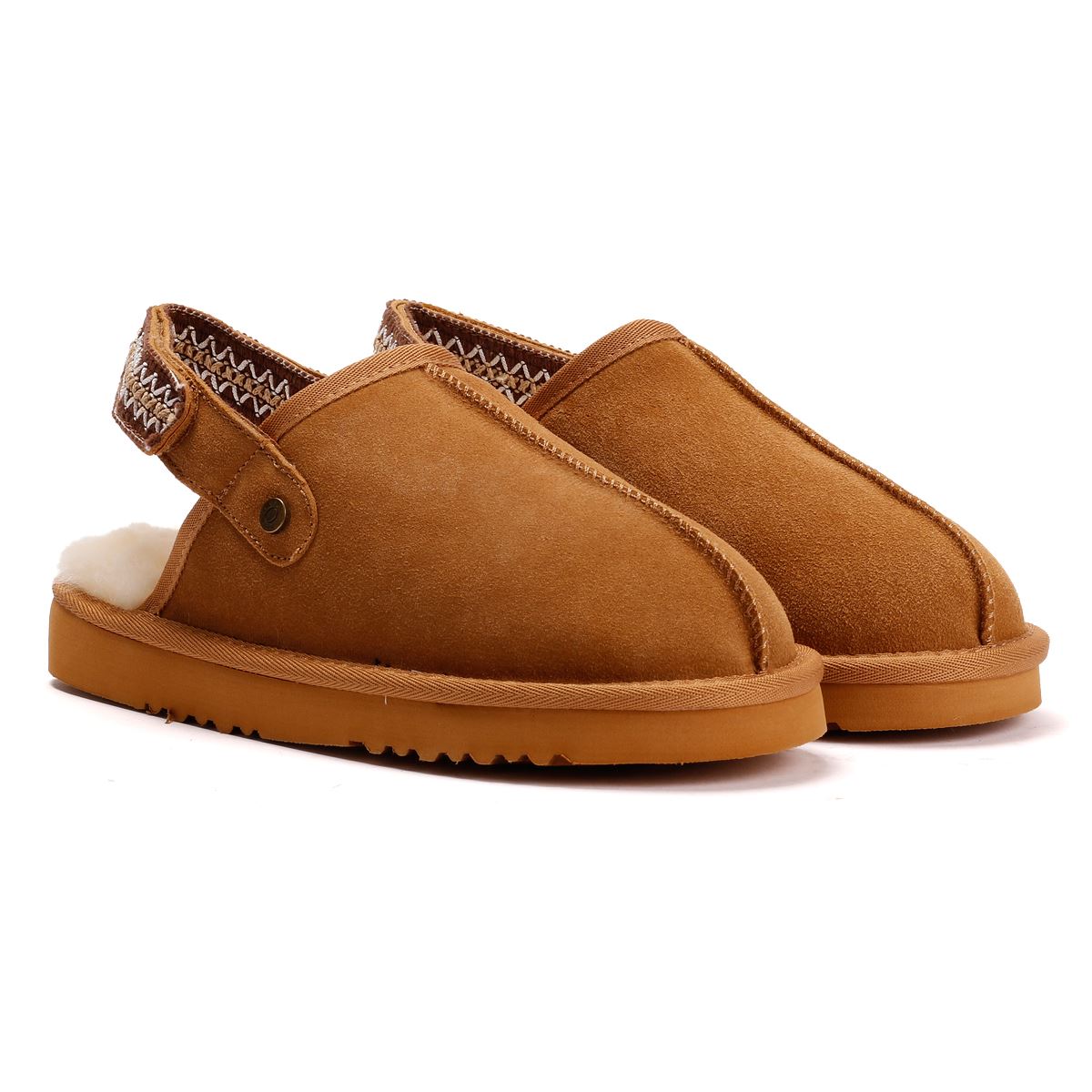 Osprey London The Constellation Suede Women's Tan Slippers