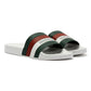 Lambretta Prince Men's White/Green Slides