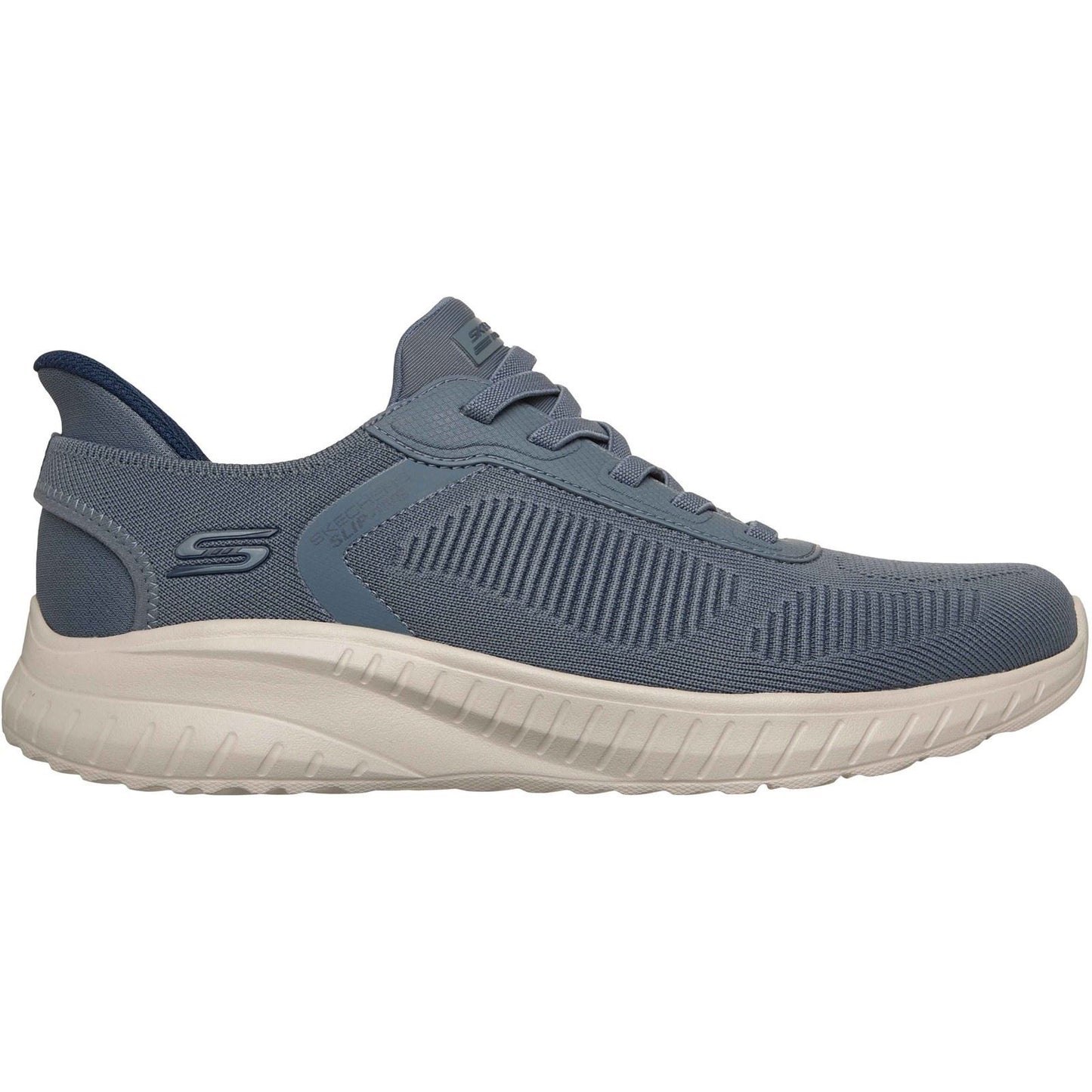 Skechers BOBS Sport Squad Chaos Solid Step Textile Men's Slate Standard Trainers