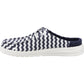 HEYDUDE Wendy Slip Terry Stripe Polyester Women's Navy Blazer/Egret Mules