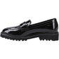 Hush Puppies Grazia Patent Leather Junior Black Loafers