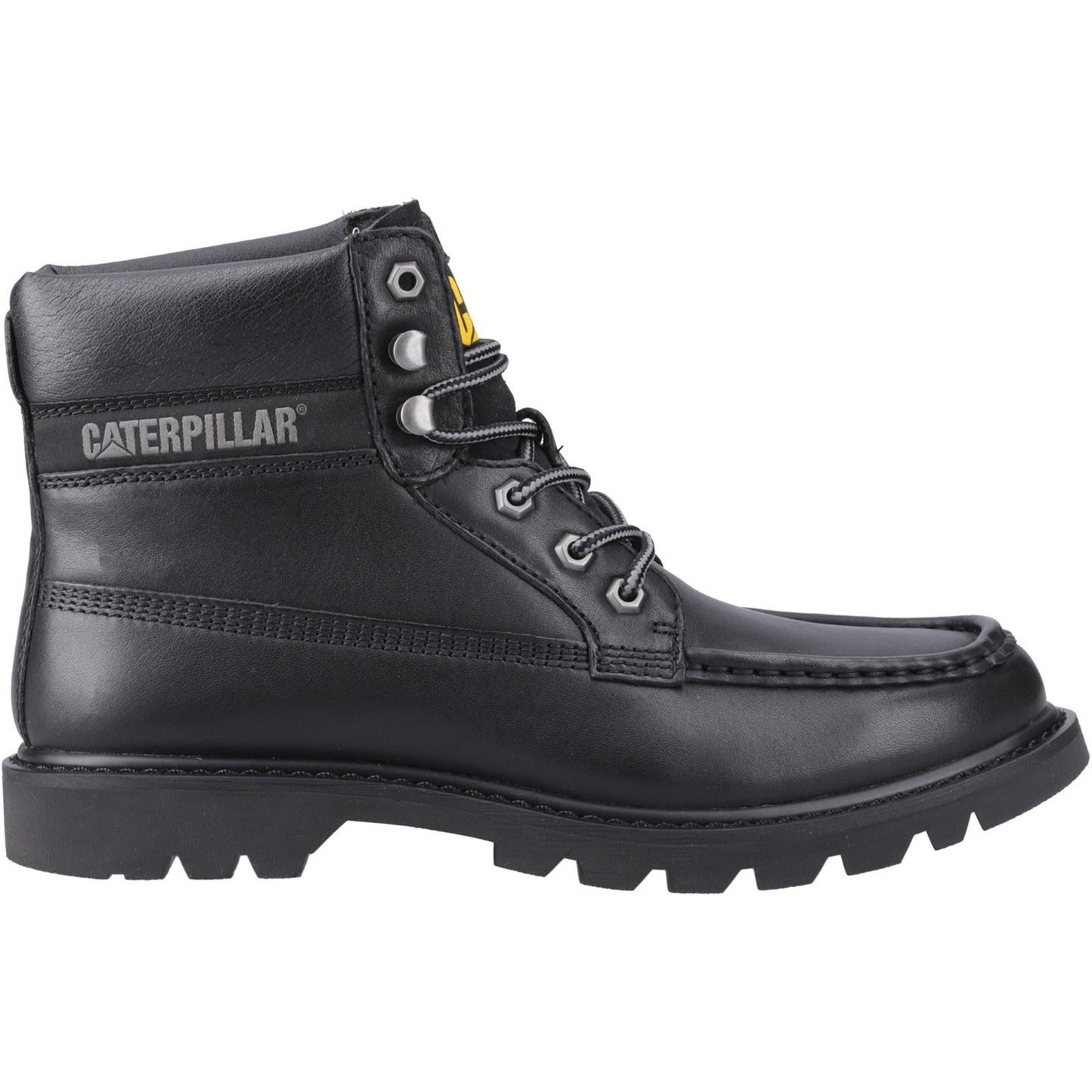 CAT Lifestyle Colorado Moc Toe Leather Men's Black Ankle Boots
