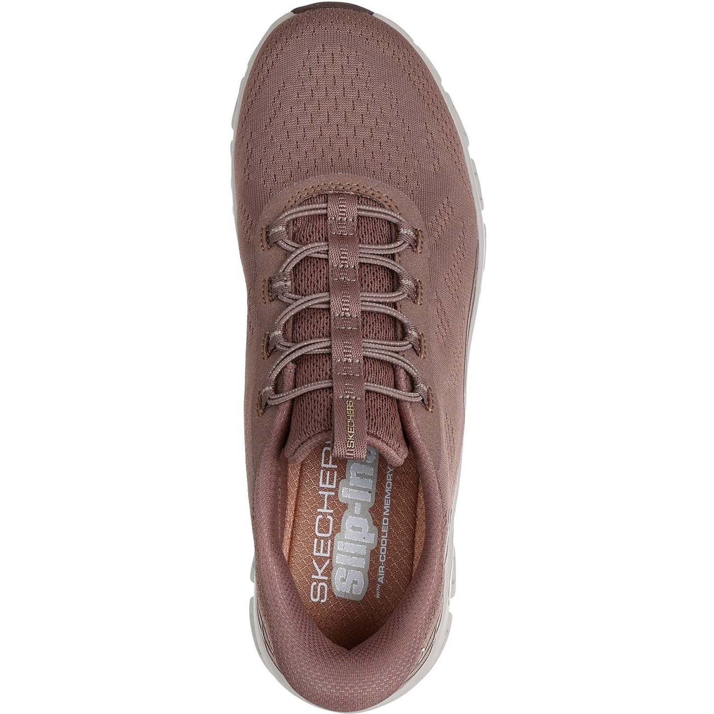Skechers Glide-Step Elevate Amaze Textile Women's Brown Trainers