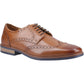 Hush Puppies Mack Leather Men's Tan Brogues Shoes