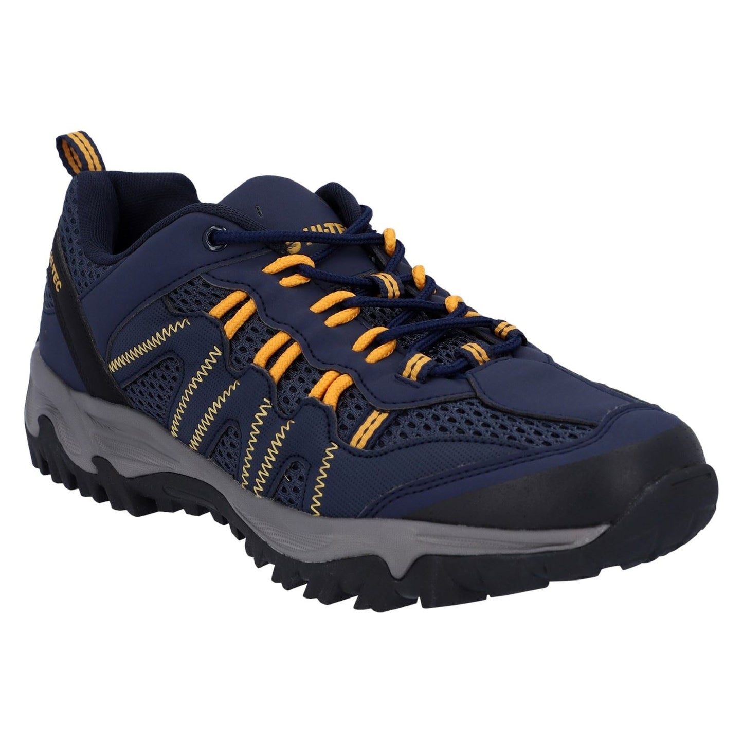 Hi-Tec Jaguar Polyester Men's Navy/Yellow Hiking Boots