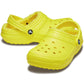 Crocs Men's Classic Lined Clog in Cyber Yellow