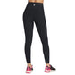 Skechers Performance GOFLEX Rib Nylon Women's Black Sports Leggings