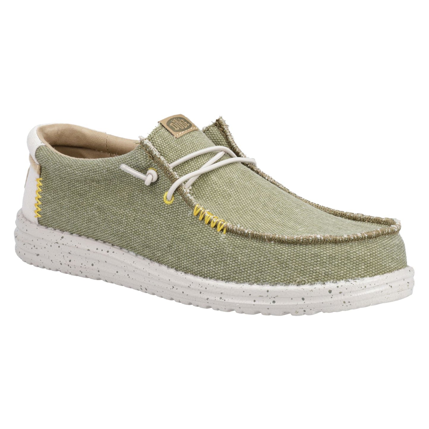 HEYDUDE Men's Wally Coastline Jute Shoe in Olive