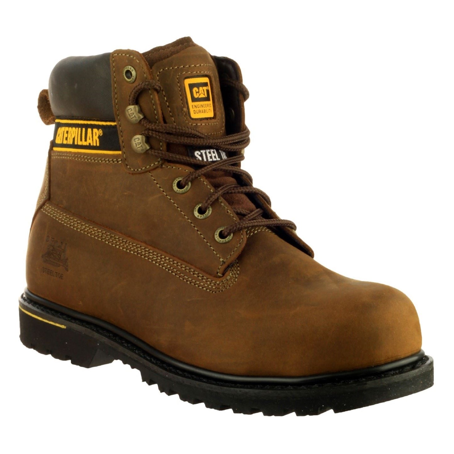 Caterpillar Men's Holton Safety Boot in Brown