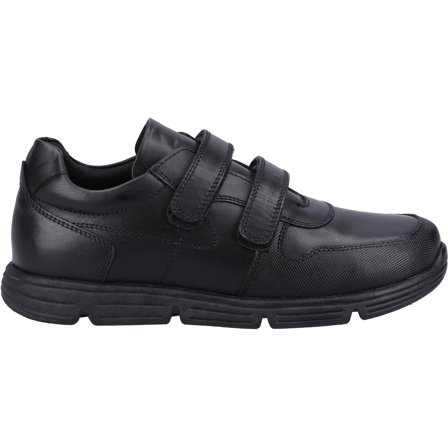 Hush Puppies Lucas Leather Junior Black Shoes