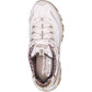 Skechers D'Lites Wild Charm Leather Women's White/Leopard Trainers