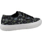 Superga Women's 2750 FLORAL PRINT Trainer in Dark Grey/Floral Print