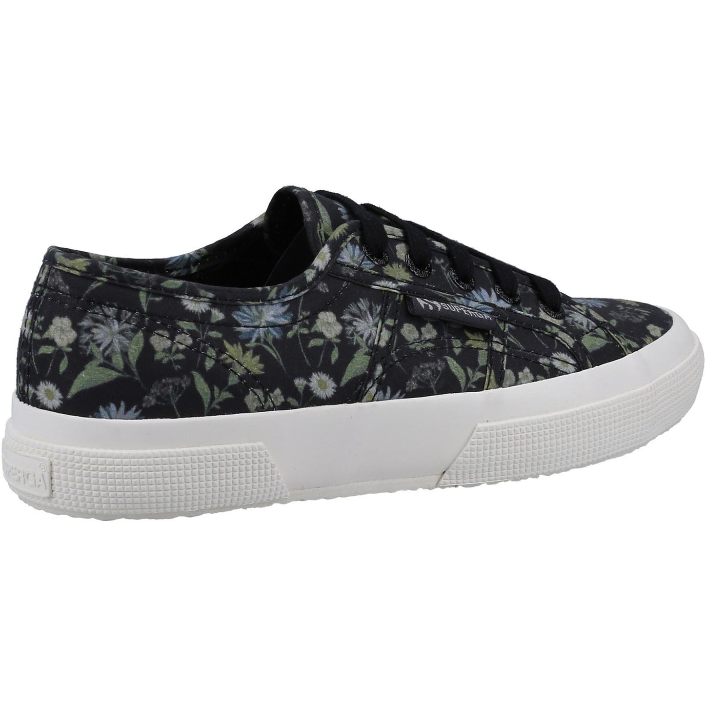 Superga Women's 2750 FLORAL PRINT Trainer in Dark Grey/Floral Print