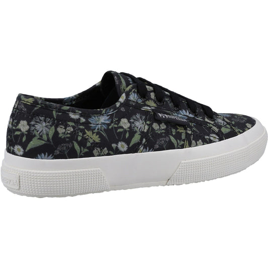 Superga Women's 2750 FLORAL PRINT Trainer in Dark Grey/Floral Print