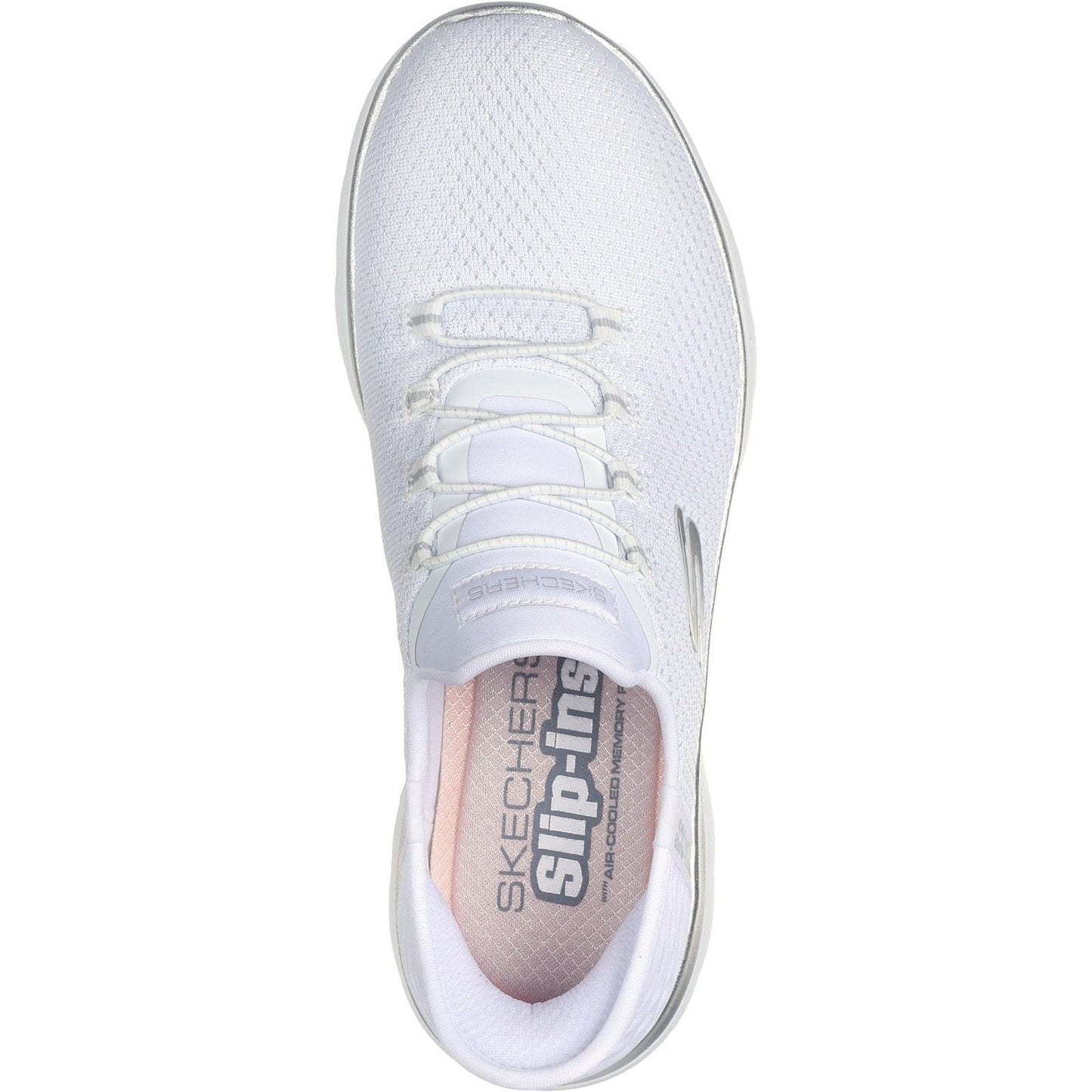 Skechers Summits Diamond Dream Textile Women's White/Silver Trainers