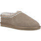 Cotswold Foxmoor Leather Women's Taupe Slippers