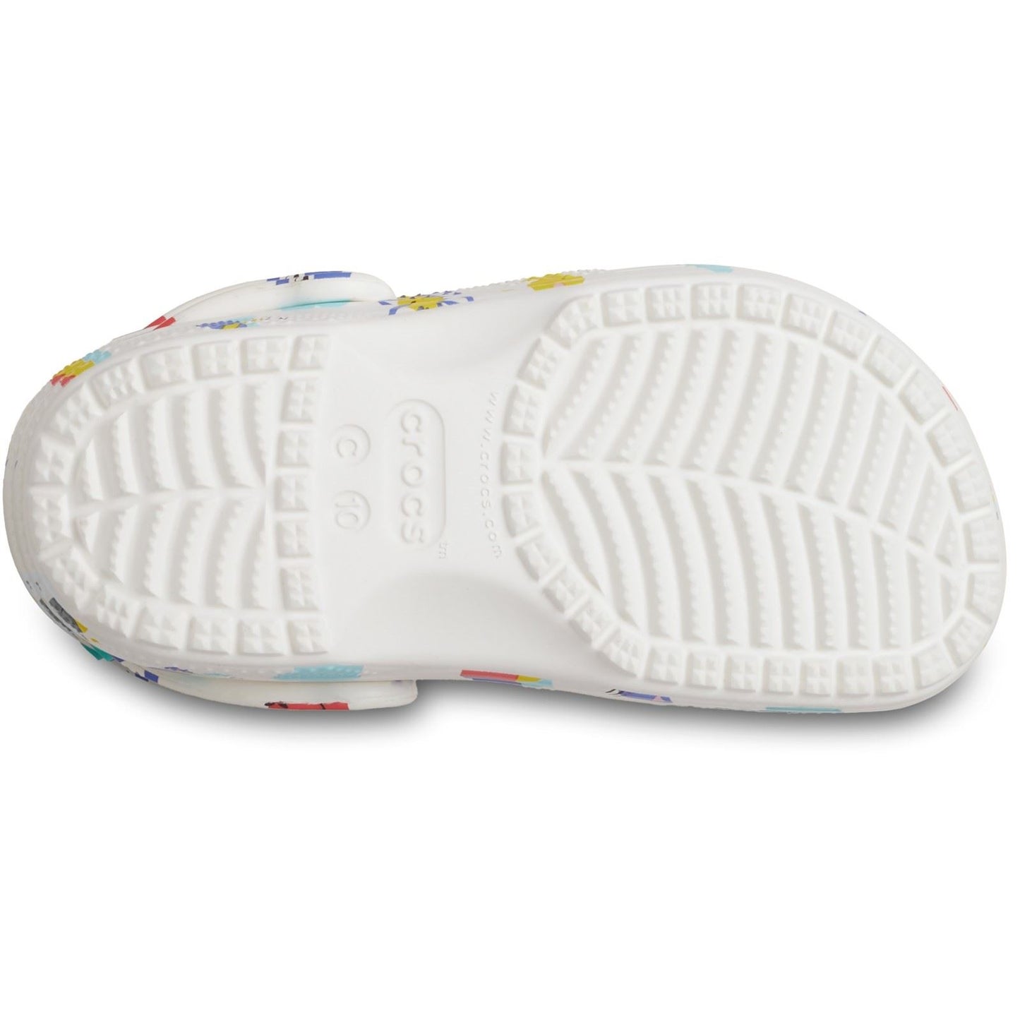 Crocs Classic Graphic Thermoplastic White/Multi Clogs