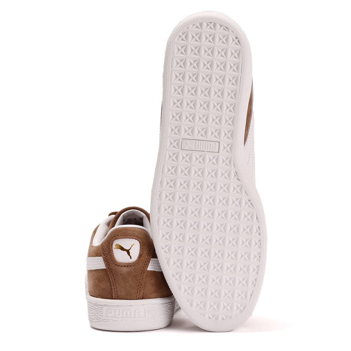 Puma Suede Classic Haute Coffee/White Trainers