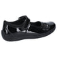 Hush Puppies Jessica Junior Girls Black Patent Leather Shoes