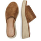 ONLY MINERVA-3 Polyester Women's Cognac Mules