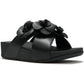 Fitflop Lulu Flower Polyurethane Women's Black Sandals