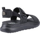 HEYDUDE Women's Collins Mono Sport Sandal in Black/Black