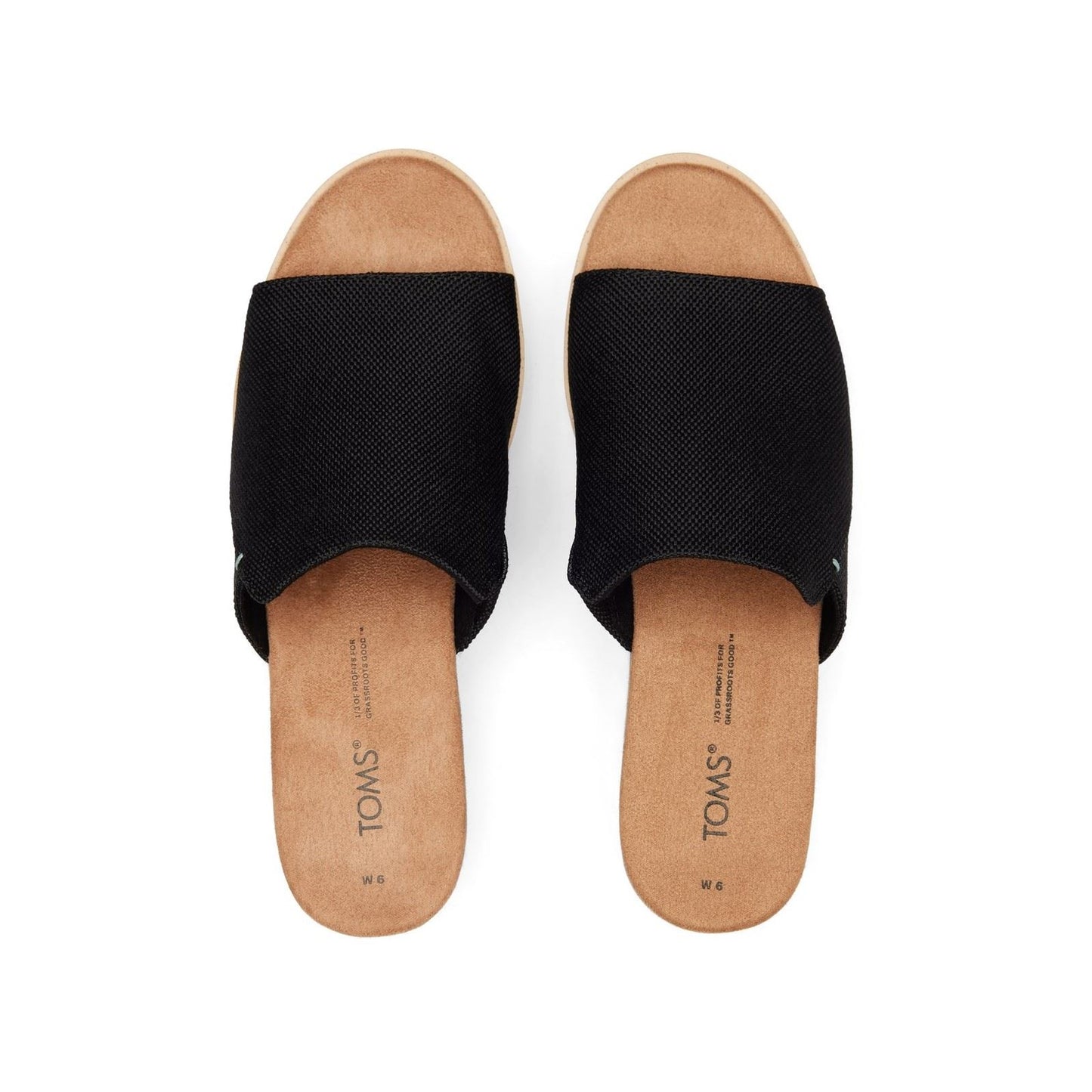 TOMS Women's Diana Mule Wedge in Black