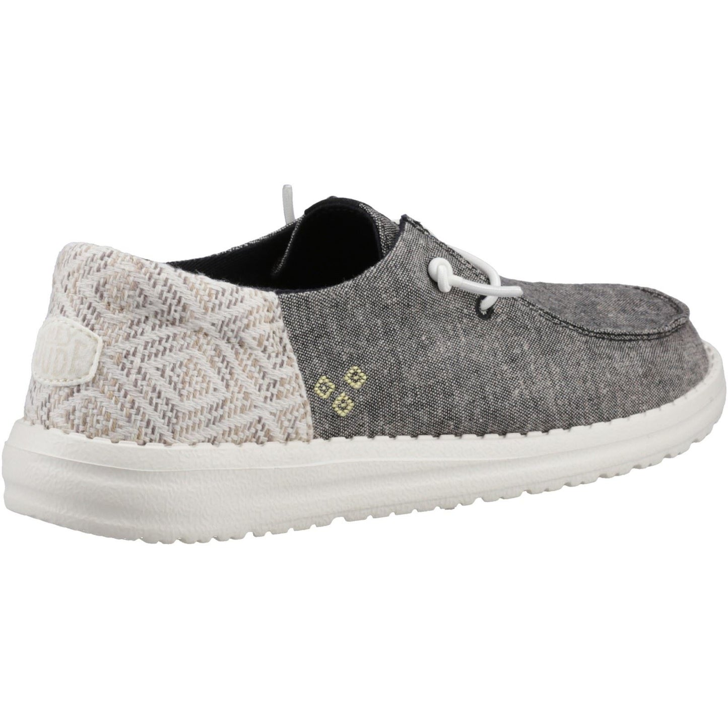 HEYDUDE Wendy Funk Surf Baja Cotton Blend Women's Black/Multi Moccasins Shoes