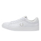 Fred Perry Spencer Leather Mens White/Silver Trainers